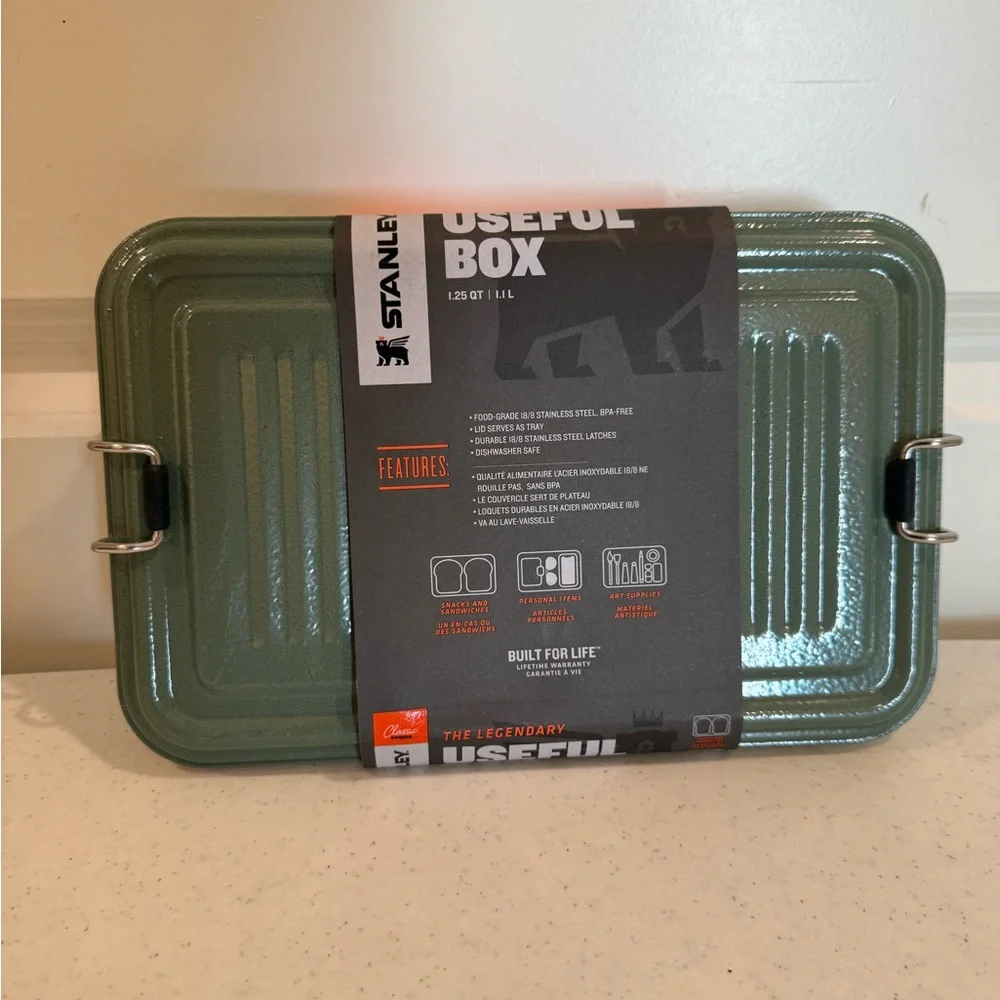NEW Hammertone Green Stanley Useful Box ~ Size 1.25QT - Picture 8 of 9